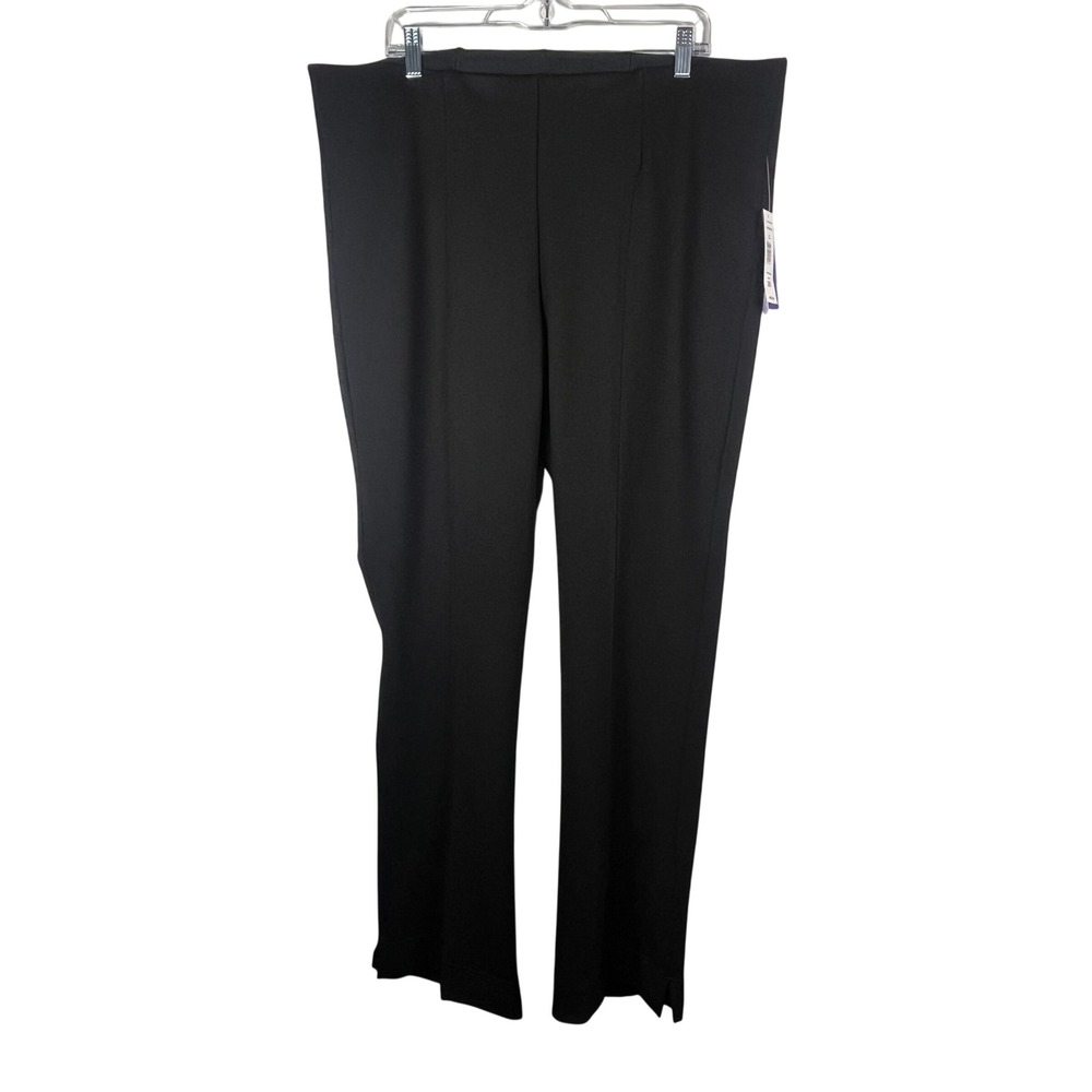 Nygard Slims Stretch Leggings Women's Black Straight Leg Pull‎ On Pants Size 2X